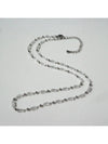 crystal bead necklace silver - BASSCLEF - BALAAN 1