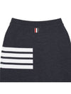 Women's Fine Merino Wool 4 Bar Stitch Pencil Skirt Dark Grey - THOM BROWNE - BALAAN 6