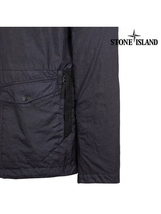 Membrana 3L TC Hooded Jacket Blue - STONE ISLAND - BALAAN 6