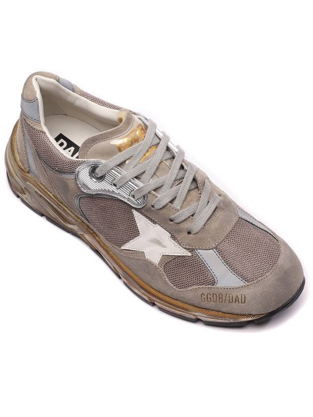 Mesh and Suede Dad-Star Sneakers White Dove Grey - GOLDEN GOOSE - BALAAN 4