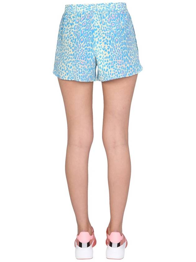 Women's Leopard Print Shorts Blue - STELLA MCCARTNEY - BALAAN 5