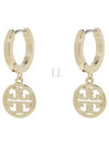 Miller Huggie Hoop Earrings Gold - TORY BURCH - BALAAN 2