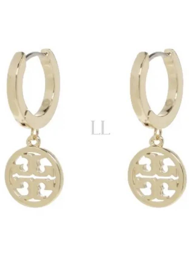 Miller Huggie Hoop Earrings Gold - TORY BURCH - BALAAN 2