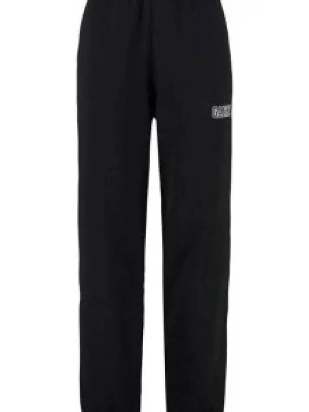 Side Logo Cotton JoGGer Track Pants Black - GANNI - BALAAN 2