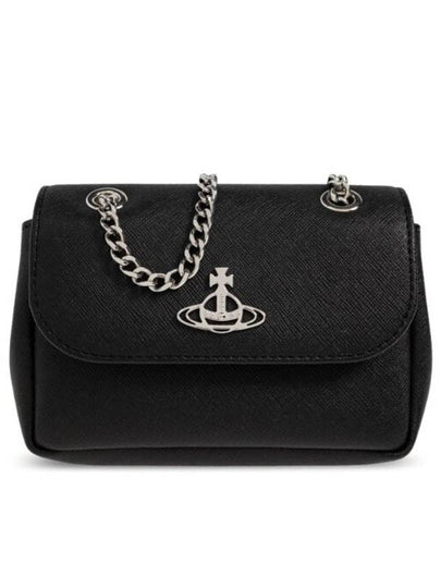 Biogreen Small Chain Shoulder Bag Black - VIVIENNE WESTWOOD - BALAAN 2