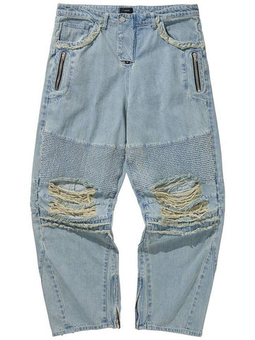 DENIM BIKER BAGGY PANTS BULE - LIBERE - BALAAN 1