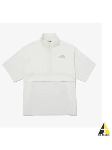 The North Face NT7KQ01O White Label Ice Run Half Zip Short Sleeve Tee - THE NORTH FACE - BALAAN 1