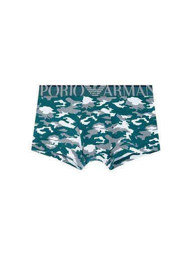 Men s Camouflage Pattern Cotton Drawn Dark Green 270548 - EMPORIO ARMANI - BALAAN 1