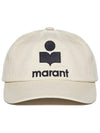 Tyron Logo Ball Cap Ecru - ISABEL MARANT - BALAAN 4