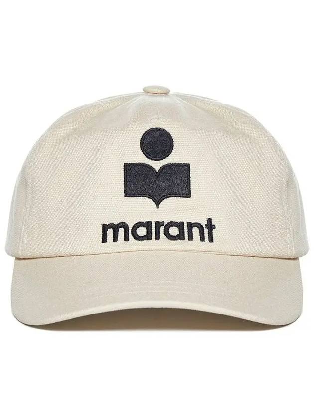 Tyron Logo Ball Cap Ecru - ISABEL MARANT - BALAAN 4