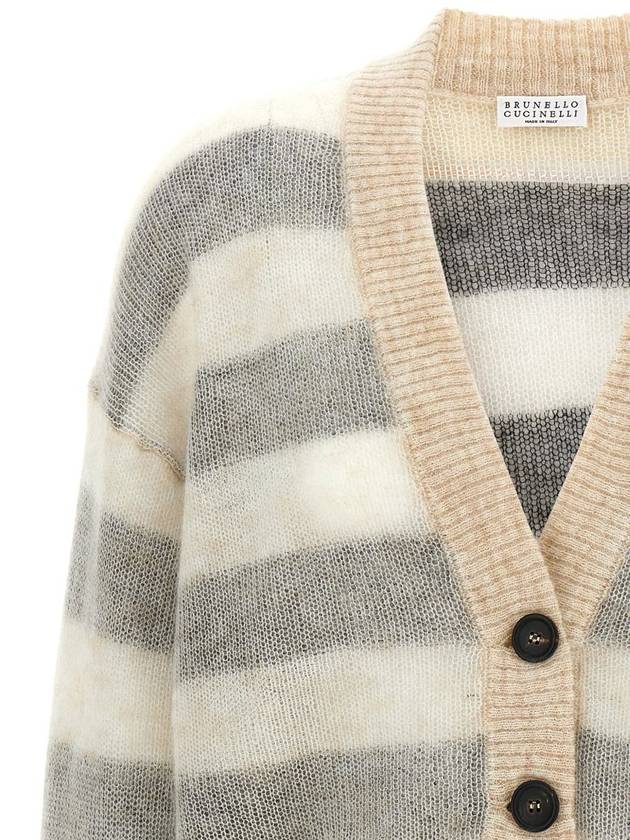 Brunello Cucinelli Striped Cardigan - BRUNELLO CUCINELLI - BALAAN 3