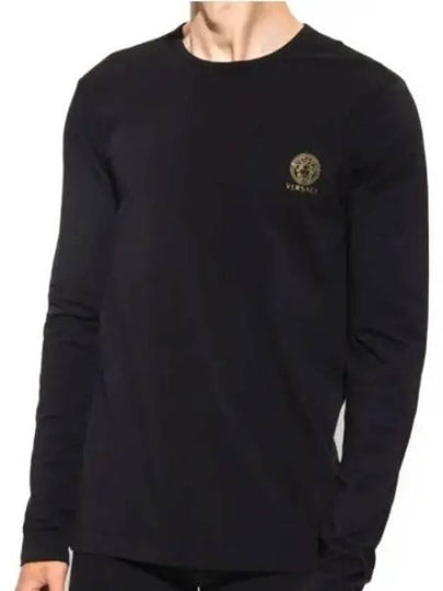 Medusa Logo Print Long Sleeve T-Shirt Black - VERSACE - BALAAN 2