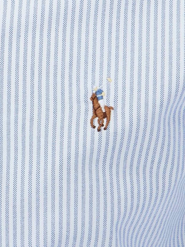 Men's Embroidery Pony Slim Fit Long Sleeves Shirt Blue - POLO RALPH LAUREN - BALAAN 4