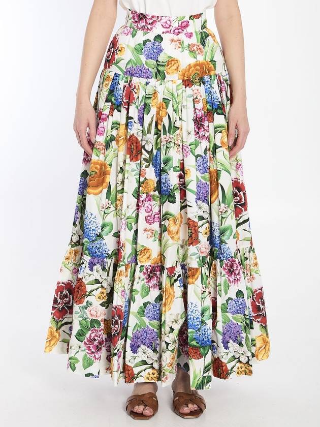 Maxi floreal skirt - DOLCE&GABBANA - BALAAN 1