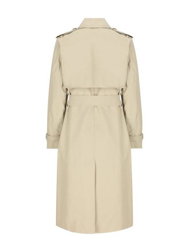 Cotton Blend Trench Coat Ivory - BURBERRY - BALAAN 3