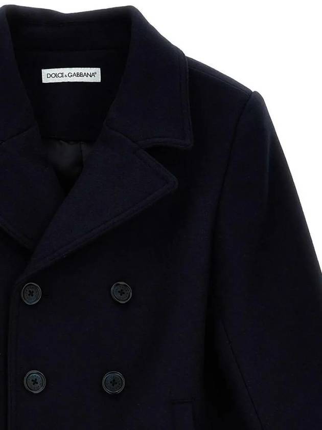 L42C22FUZCJB0065 Double Wool Coat Dolce Gabbana - DOLCE&GABBANA - BALAAN 3