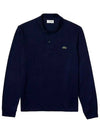 Men's Original Cotton Long Sleeve Polo Shirt Navy - LACOSTE - BALAAN 2