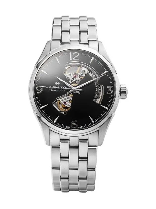 Jazzmaster Open Heart Metal 42MM Watch Silver - HAMILTON - BALAAN 3