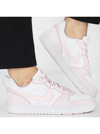 Court Borough Recraft Low Top Sneakers White Pink - NIKE - BALAAN 2