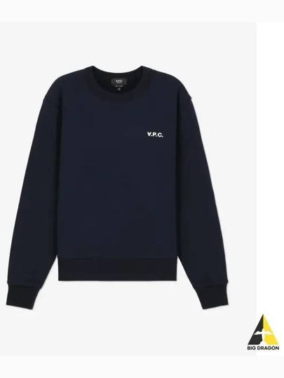 Boxy Petit VPC Sweatshirt Dark Navy - A.P.C. - BALAAN 2