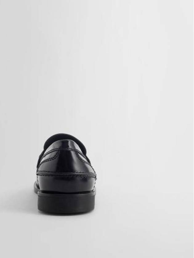 Brushed Leather Penny Loafers Black - MIU MIU - BALAAN 4