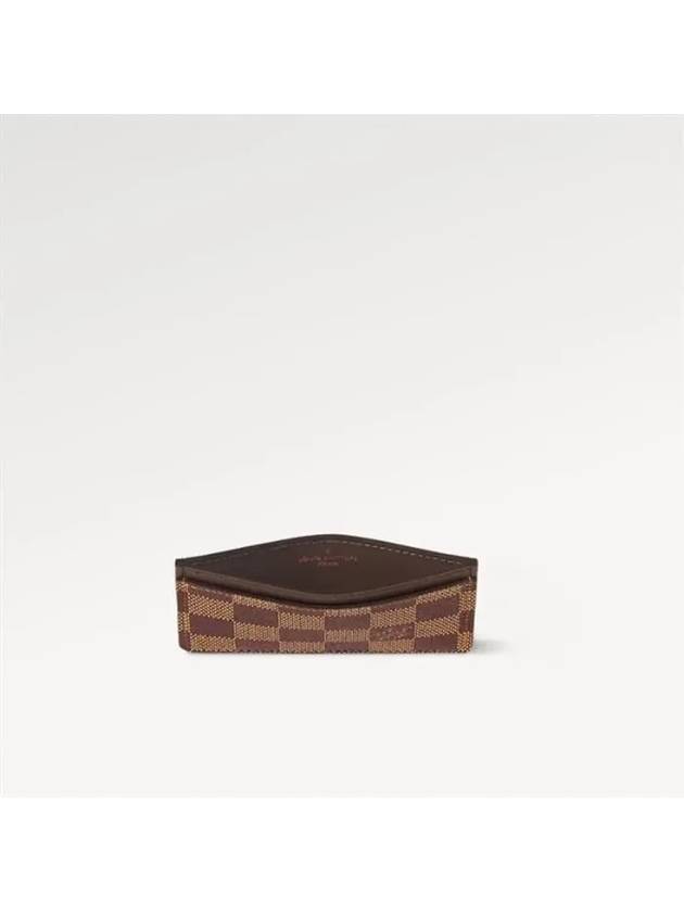 Damier Eben Single Card Wallet Brown - LOUIS VUITTON - BALAAN 5