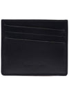 Two-tone Stitched Logo Leather Card Wallet Beige Black - MAISON MARGIELA - BALAAN 5