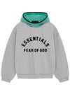 Fear of God Essentials Nylon Fleece Hooded Women s Gray Mint - FEAR OF GOD ESSENTIALS - BALAAN 1