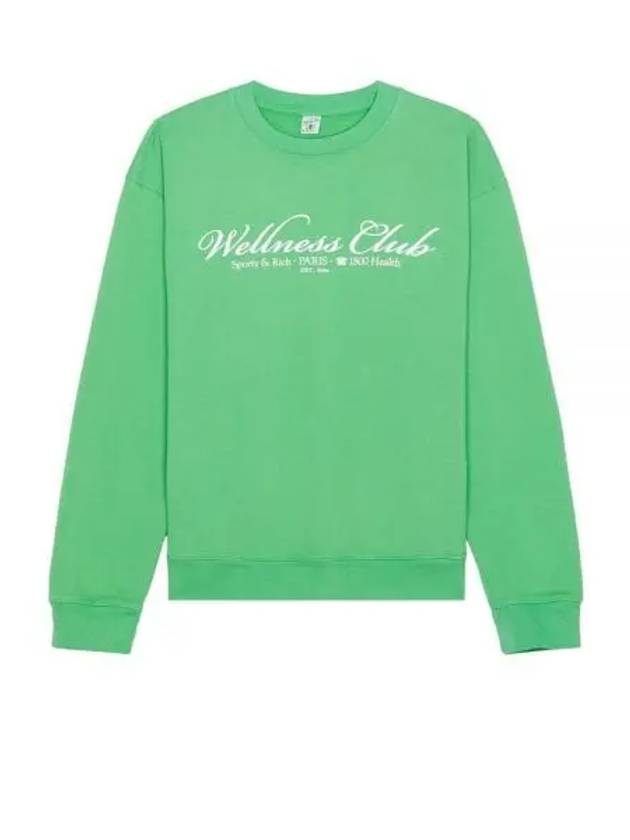 24 1800 Health Crewneck VerdeWhite WS067S405HV - SPORTY & RICH - BALAAN 1