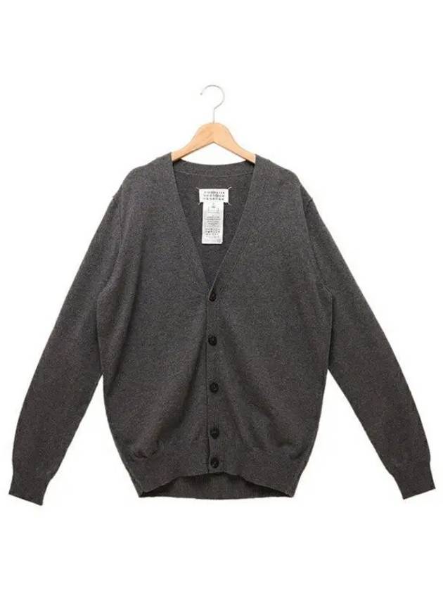 Cashmere Back Stitch Cardigan Grey - MAISON MARGIELA - BALAAN 2