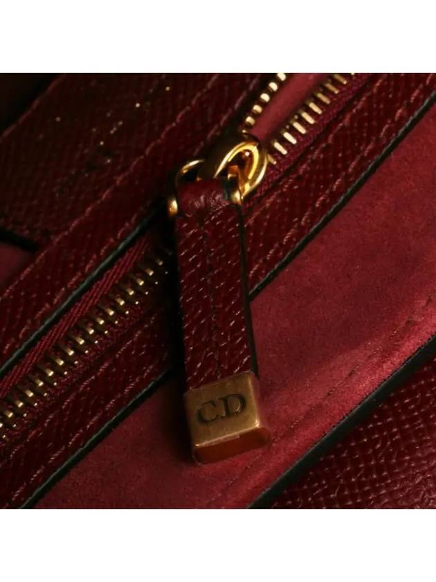 Saddle Grained Calfskin Shoulder Bag Red - DIOR - BALAAN 9