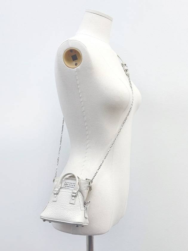 Maison Margiela White 5AC Micro Mini Baby Chain Shoulder Bag Crossbag 4VMMB30353 - MAISON MARGIELA - BALAAN 8