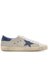 Blue Superstar Low Top Sneakers Light Silver - GOLDEN GOOSE - BALAAN 2