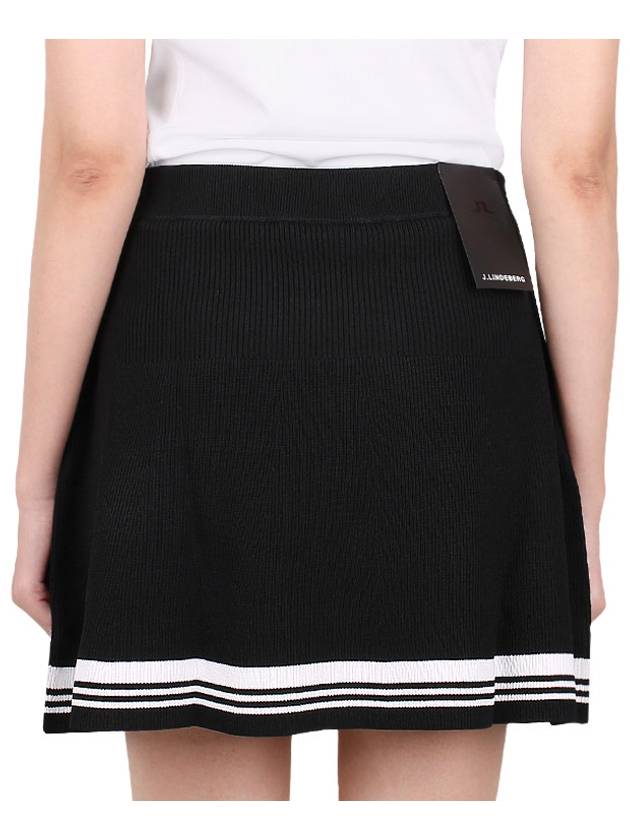 Women's Frida Striped Knit Skirt Black - J.LINDEBERG - BALAAN 6