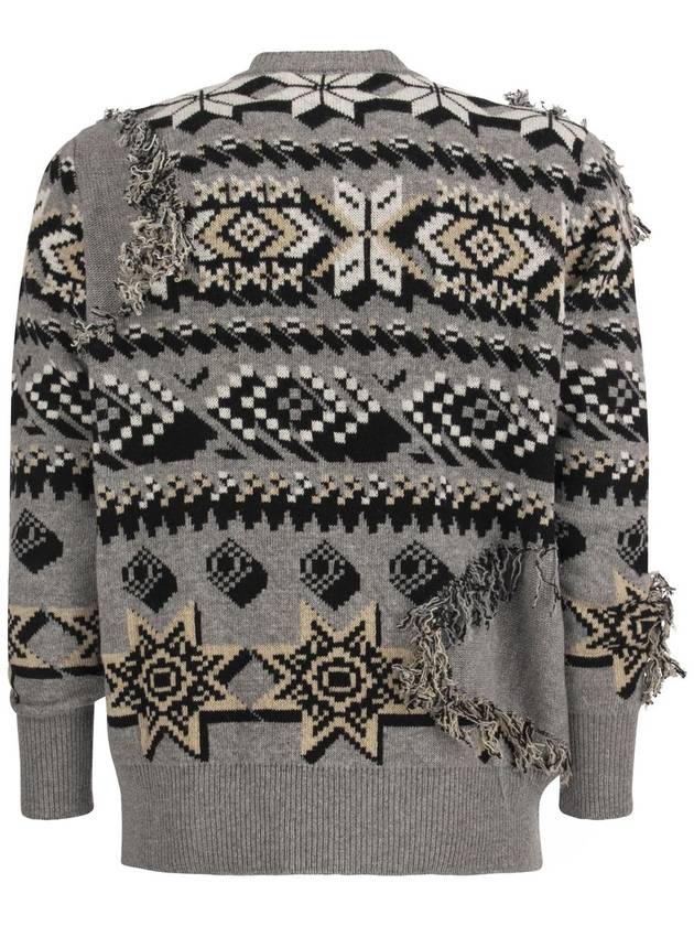 Wolf Knit Top Gray - ETRO - BALAAN 3