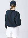 Pullover Pocket Navy Crop Windbreaker DO3242WB014 - DOYOUKNOWMC GOLF WEAR - BALAAN 3