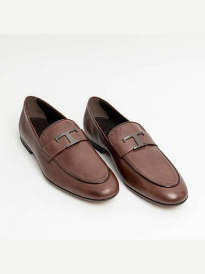 Men's T Timeless Leather Loafer Brown - TOD'S - BALAAN 2