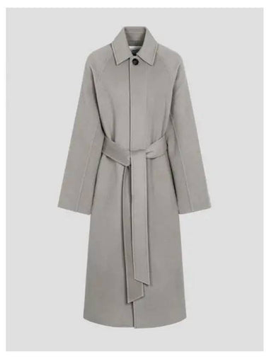 Long belt coat jacket Argil domestic product - AMI - BALAAN 1