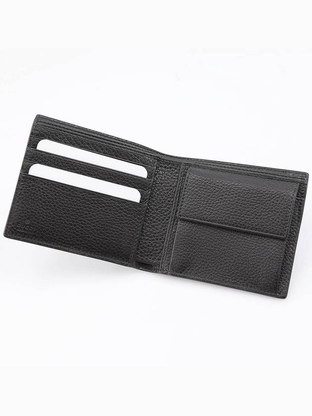 GG Metal Logo Half Wallet Black - GUCCI - BALAAN 3