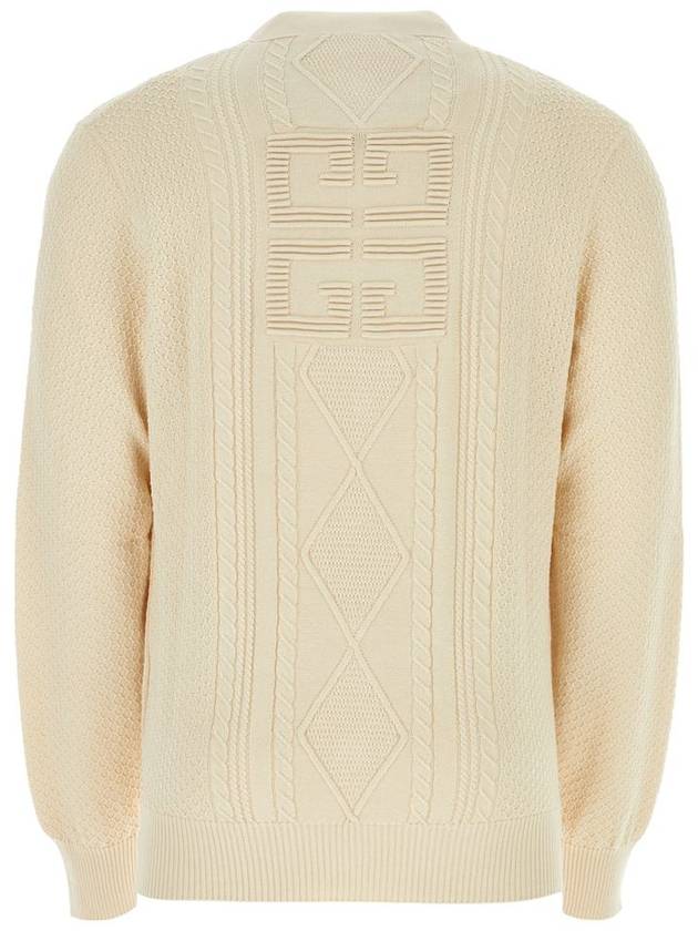 4G Cable Knit Cardigan Ivory - GIVENCHY - BALAAN 3