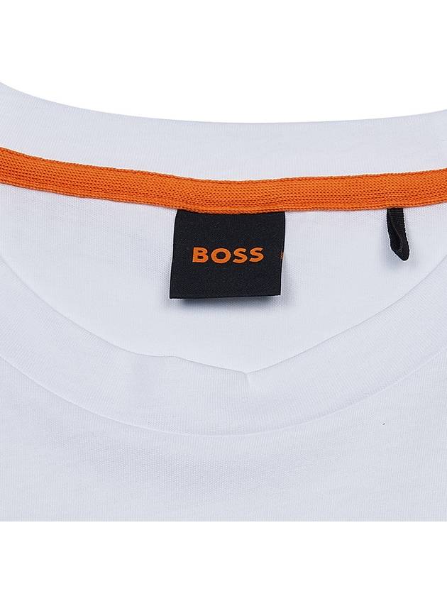 Logo Short Sleeve T-Shirt White - HUGO BOSS - BALAAN 5