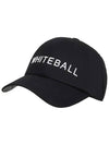 Golf Wear Golf Unisex Basic Cap WB21FAMC01BK Black - WHITEBALL - BALAAN 2