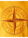 Stitches Three Embroidery Short Sleeve T-Shirt Orange - STONE ISLAND - BALAAN 4