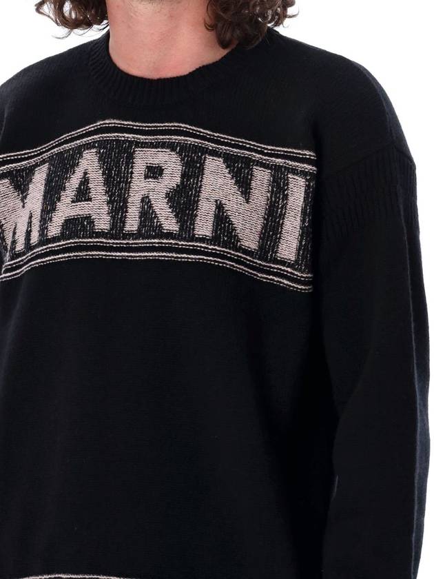 Fisherman Logo Knit Top Black - MARNI - BALAAN 4