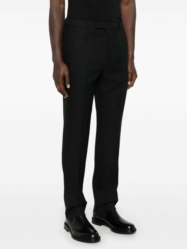 Twill straight pants black - GUCCI - BALAAN 4