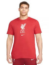 Liverpool Crest Short Sleeves T Shirt Red - NIKE - BALAAN 2