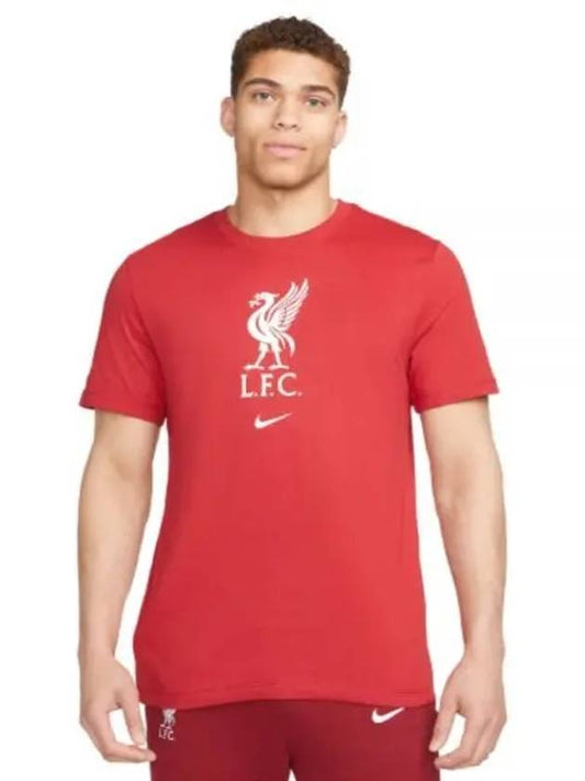 Liverpool Crest Short Sleeves T Shirt Red - NIKE - BALAAN 2