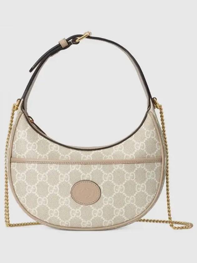 GG Half Moon Shaped Mini Bag Beige - GUCCI - BALAAN 2