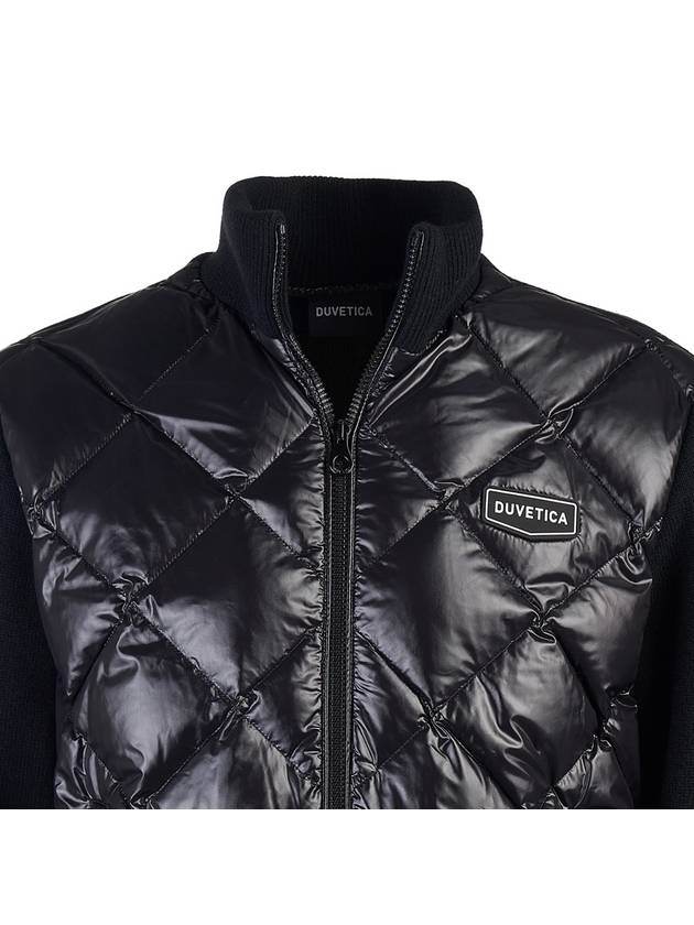 African Logo Quilted Down Jacket Black - DUVETICA - BALAAN 5