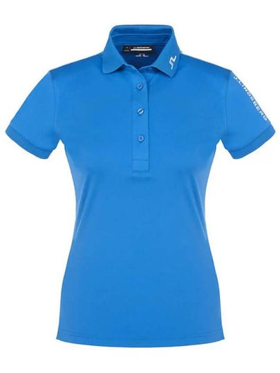 Women's Tour Tech Golf Polo Shirt Blue - J.LINDEBERG - BALAAN 2